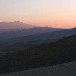 Tramonto in val d'orcia