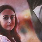 Portrait of Chiara -2014-painting on canvas cm.60x80
